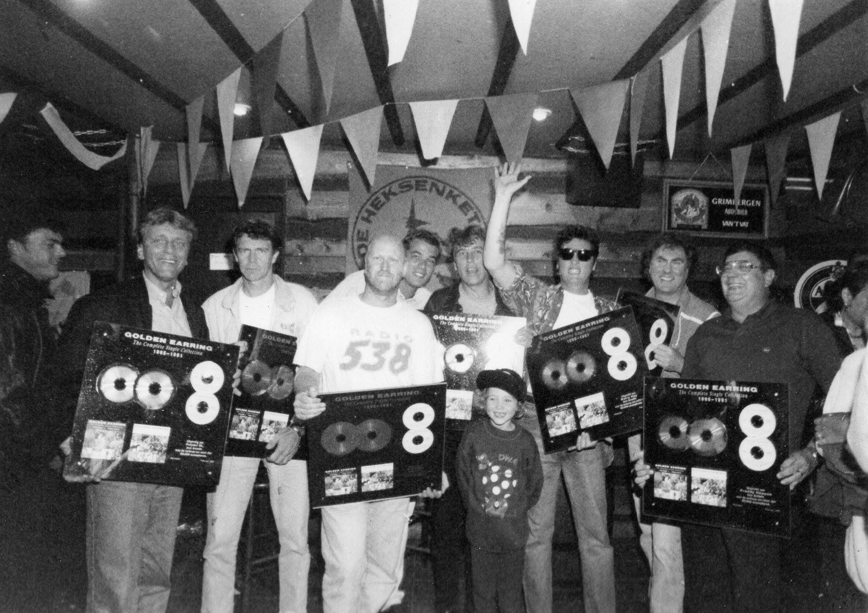 Complete Single collection cd award presentation at Udenhout show August 14, 1993